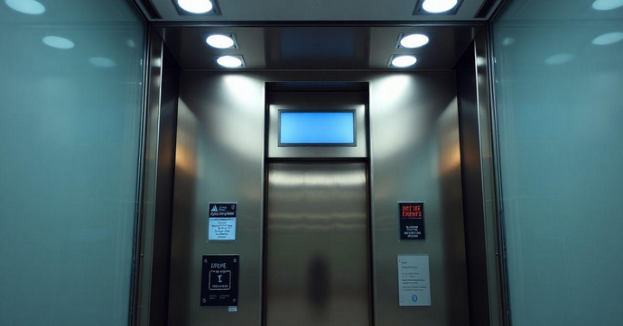 Display em Acrílico para Elevador