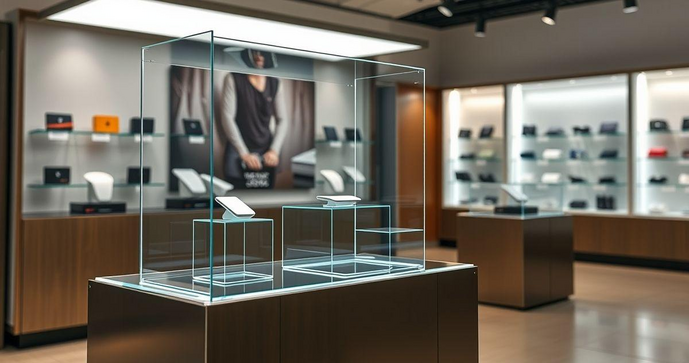 Expositor acrílico personalizado para destacar seus produtos com elegância