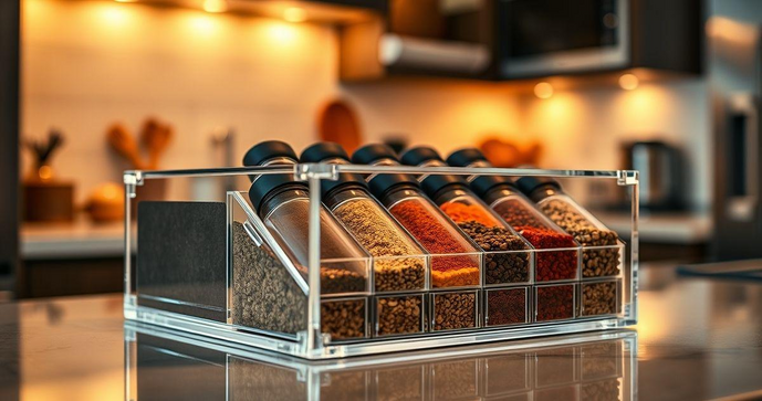 Organize sua Cozinha: Caixa de Acrílico com Divisórias
