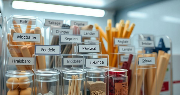Etiquetas Personalizadas em Acrílico para Organizar e Decorar