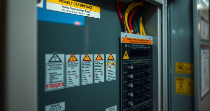 Como escolher a etiqueta para quadro de energia ideal e otimizar sua segurança