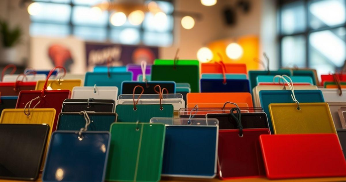 Como escolher etiquetas personalizadas de acrílico para sua marca