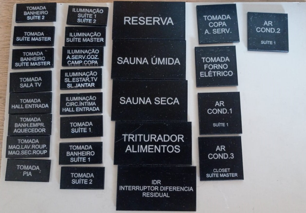 Etiquetas de identificação industrial