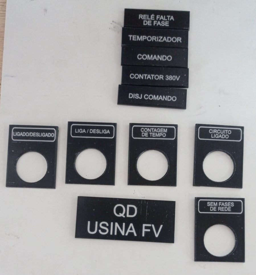 Etiquetas de identificação industrial